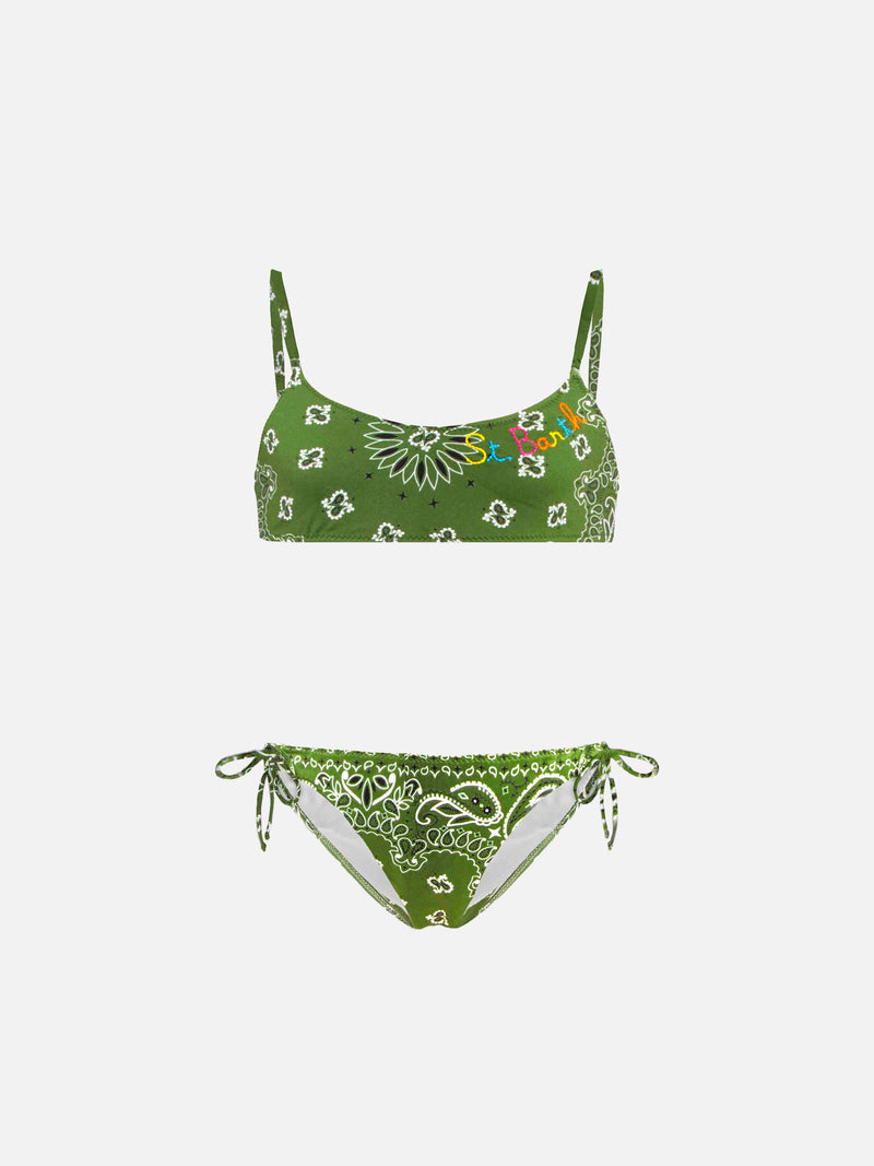 Bikini da bambina a bralette 