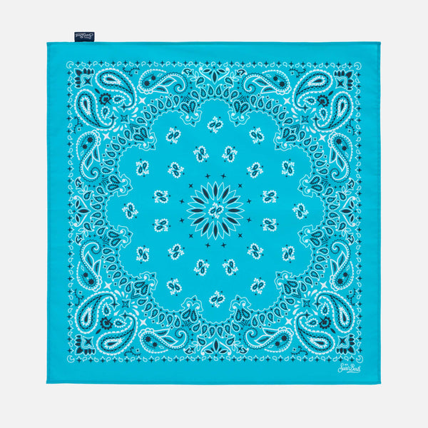 Foulard light blue bandanna