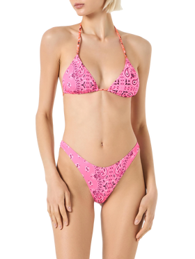 Damen-Triangel-Top mit Bandana-Print