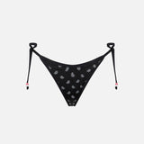 Woman cheeky swim briefs with bandanna print