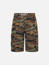 Man camouflage cargo bermuda with pockets