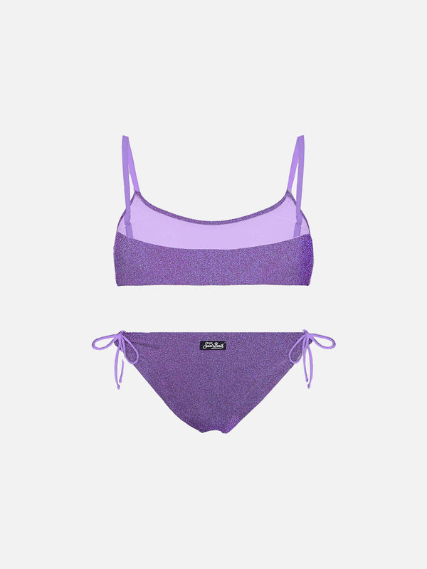 Bikini da bambina a bralette 