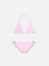 St. Barth J'arrive embroidered girl's bikini