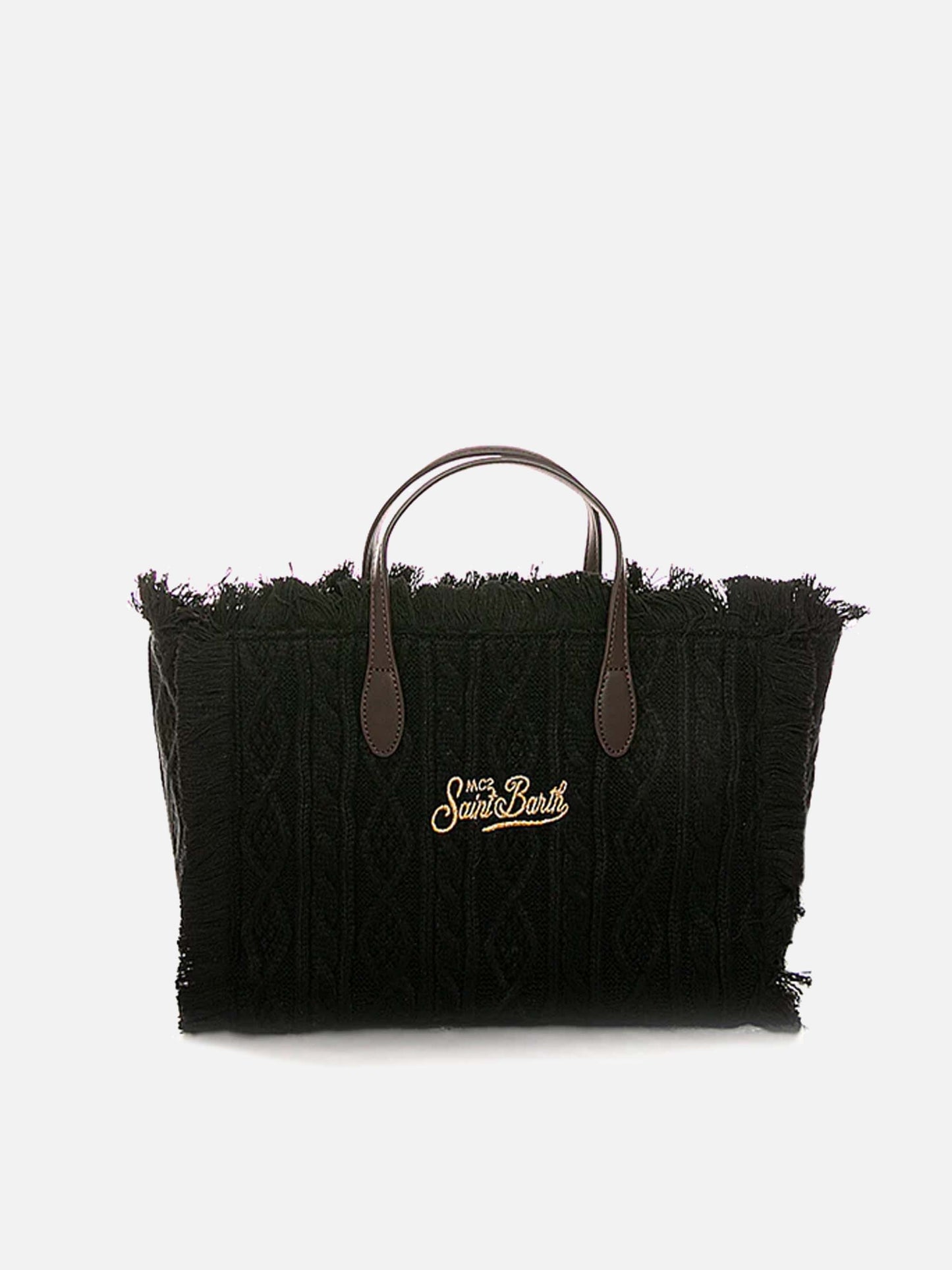 Colette black tricot handbag