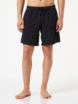 Man comfort and stretch black swim shorts