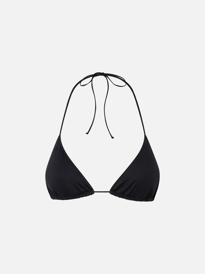 Schwarzes Triangel-Top für Damen