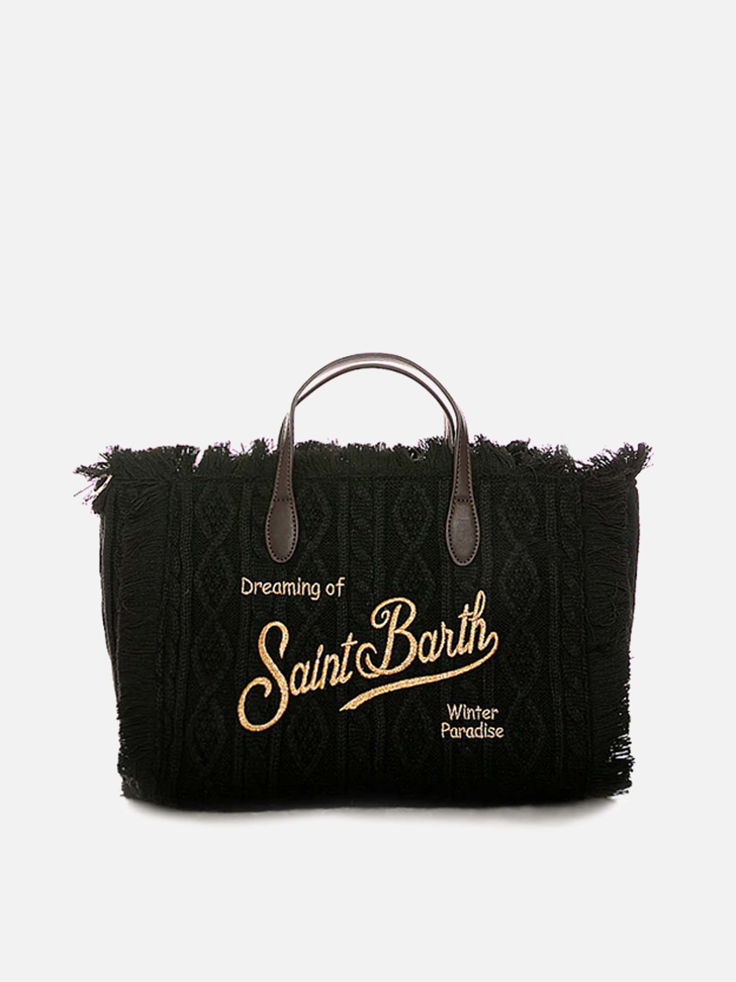 Colette black tricot handbag