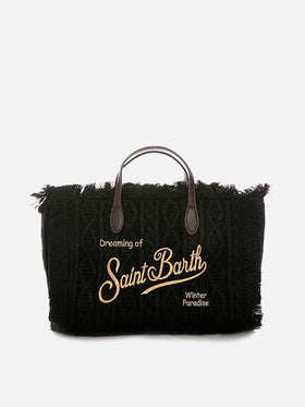 Colette black tricot handbag