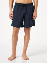 Man blue navy comfort and stretch swim shorts