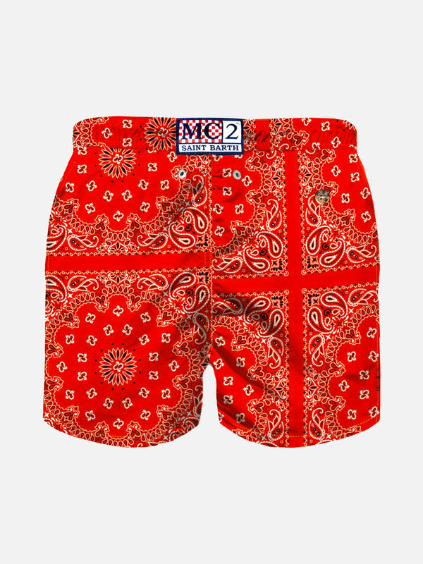 Badeshorts für Jungen mit Bandana-Print