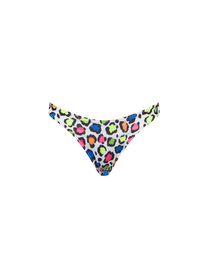 Damen-Bralette-Bikini mit Pop-Animal-Print