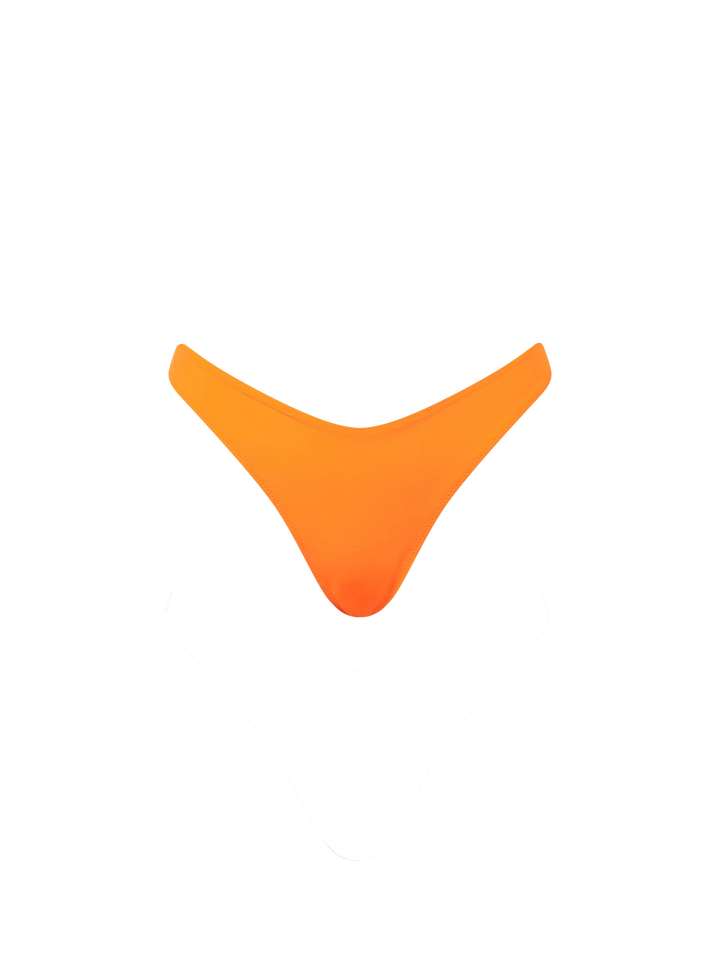 Woman fluo orange triangle bikini - MC2 Saint Barth