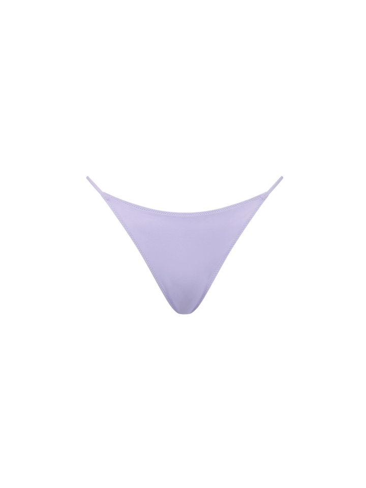 Woman lilac bandeau bikini