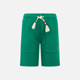 Boy cotton green bermuda