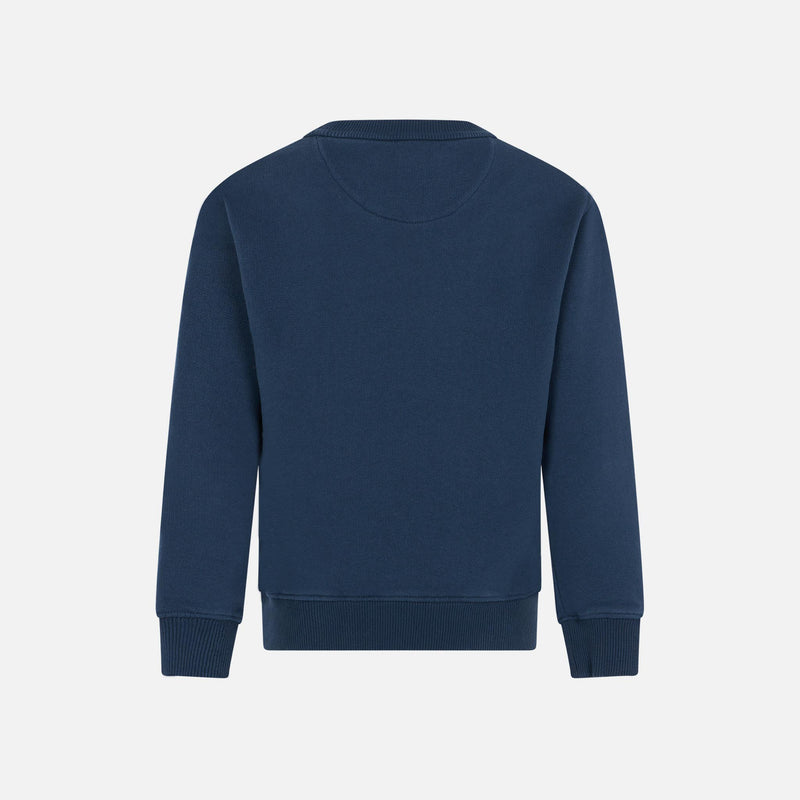 Jungen-Sweatshirt aus Baumwolle mit Frottee-Patch von St. Barth