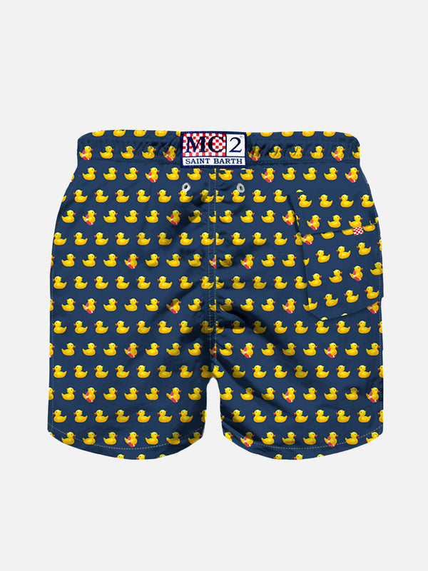 Jungen-Badeshorts mit Enten-Print