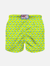 Jelly fish print boy light fabric swim shorts