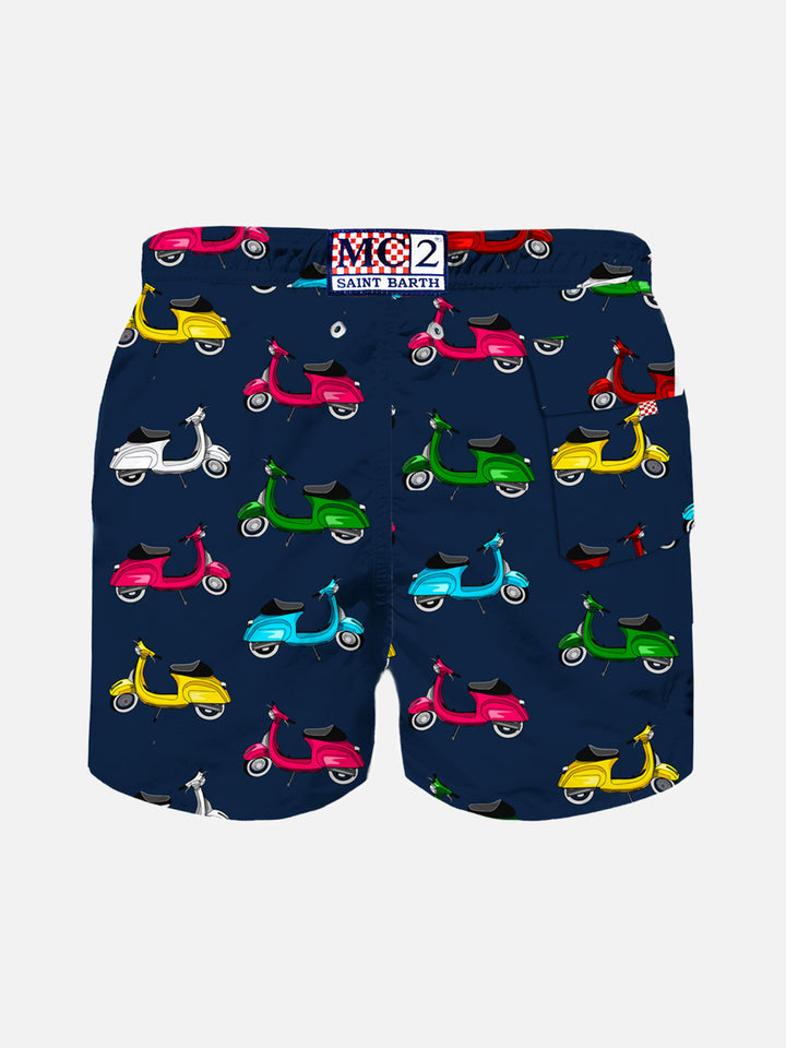 Boy swim shorts with scooter print - MC2 Saint Barth