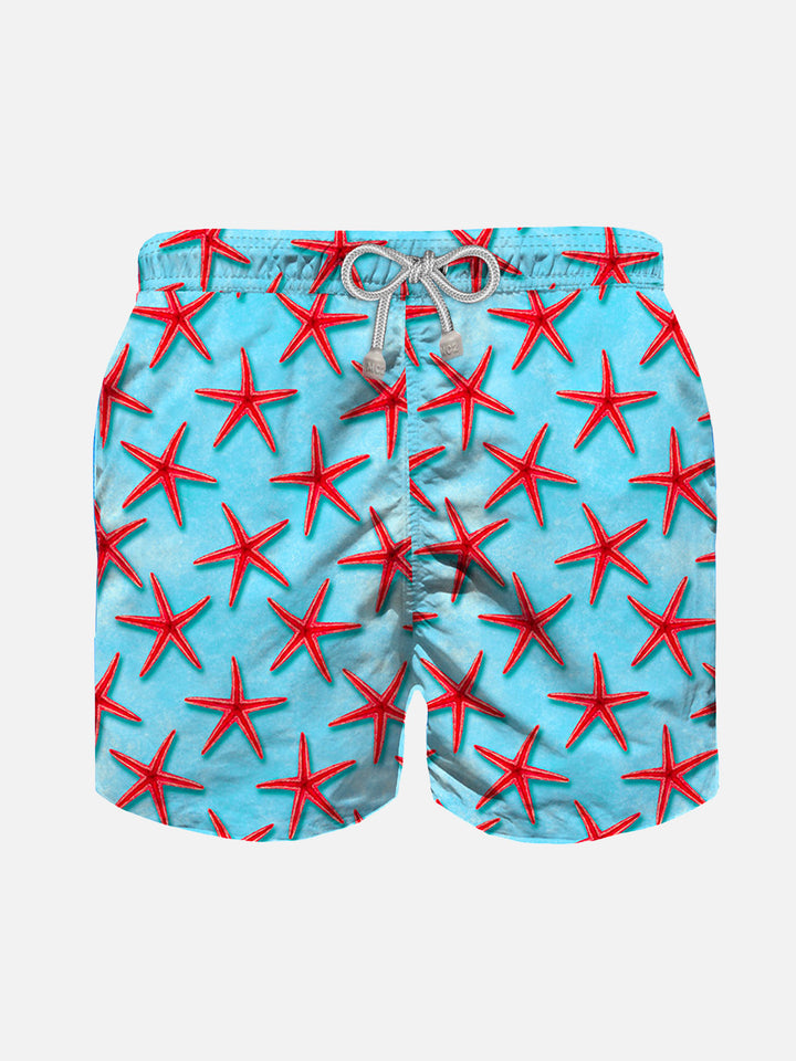 Red seastars boy's swim shorts - MC2 Saint Barth
