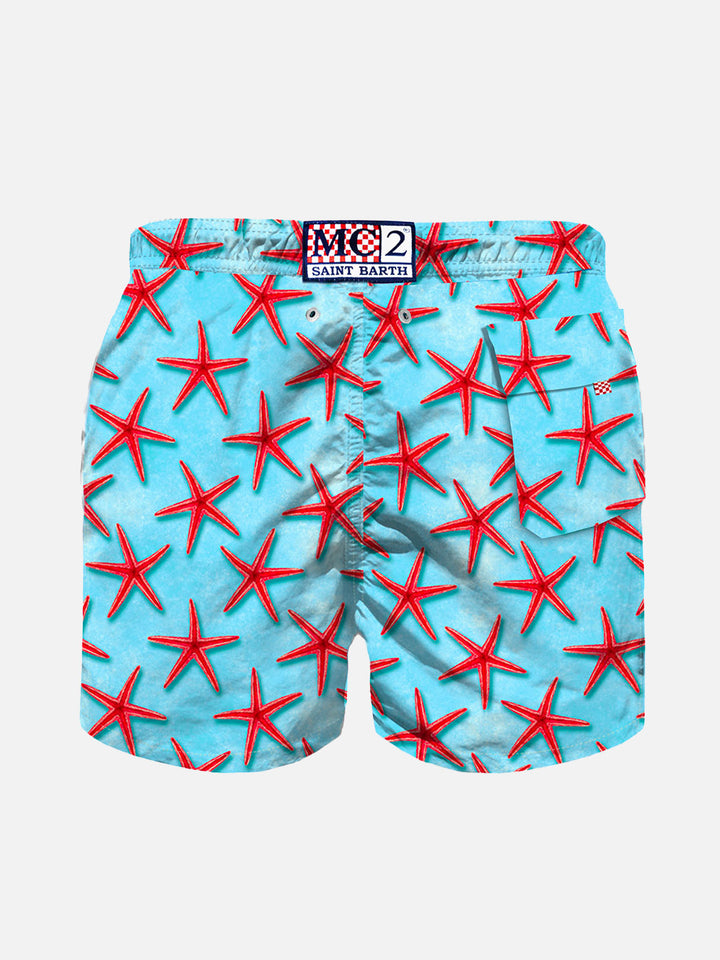 Red seastars boy's swim shorts - MC2 Saint Barth