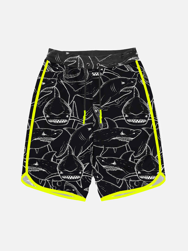 Badeshorts für Jungen mit Hai-Print