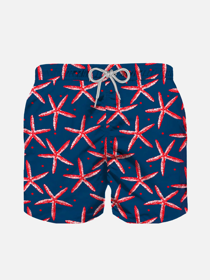 Starfish print boy swim shorts - MC2 Saint Barth