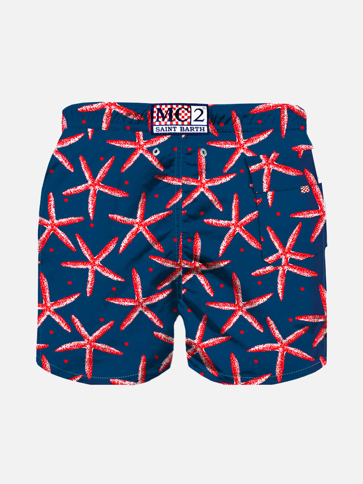 Starfish print boy swim shorts - MC2 Saint Barth