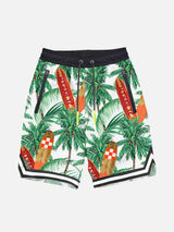 Jungen-Badeshorts mit Surfbrett-Print