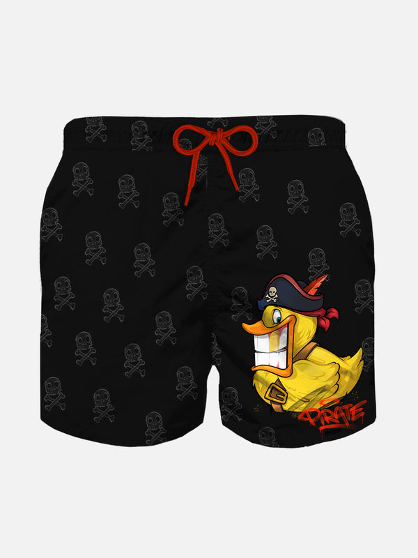 Jungen-Badeshorts mit Krypto-Enten-Print | CRYPTO PUPPETS® SONDERAUSGABE