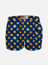 Badeshorts für Jungen mit Emoji-Aufdruck