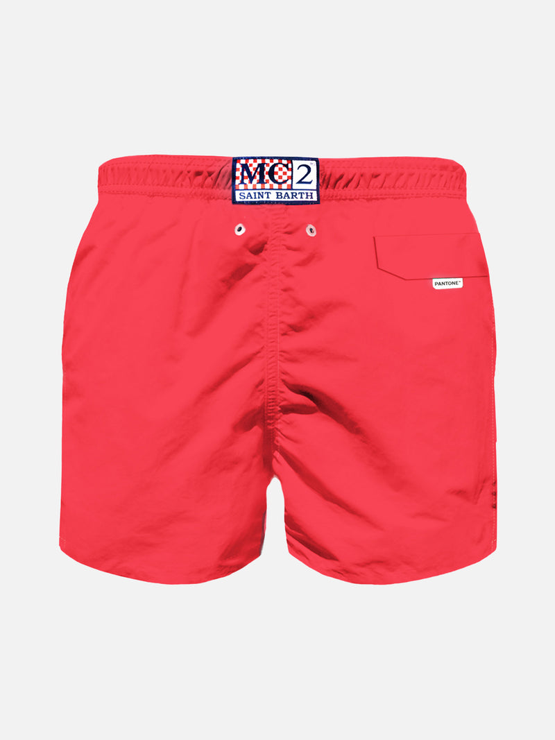 Badeshorts für Jungen in Neonrot | PANTONE™ SONDERAUSGABE