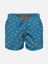 Boy swim shorts with sharks print