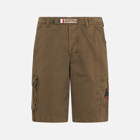Man brown cargo bermuda with pockets - MC2 Saint Barth