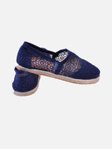 Espadrillas macramè blu