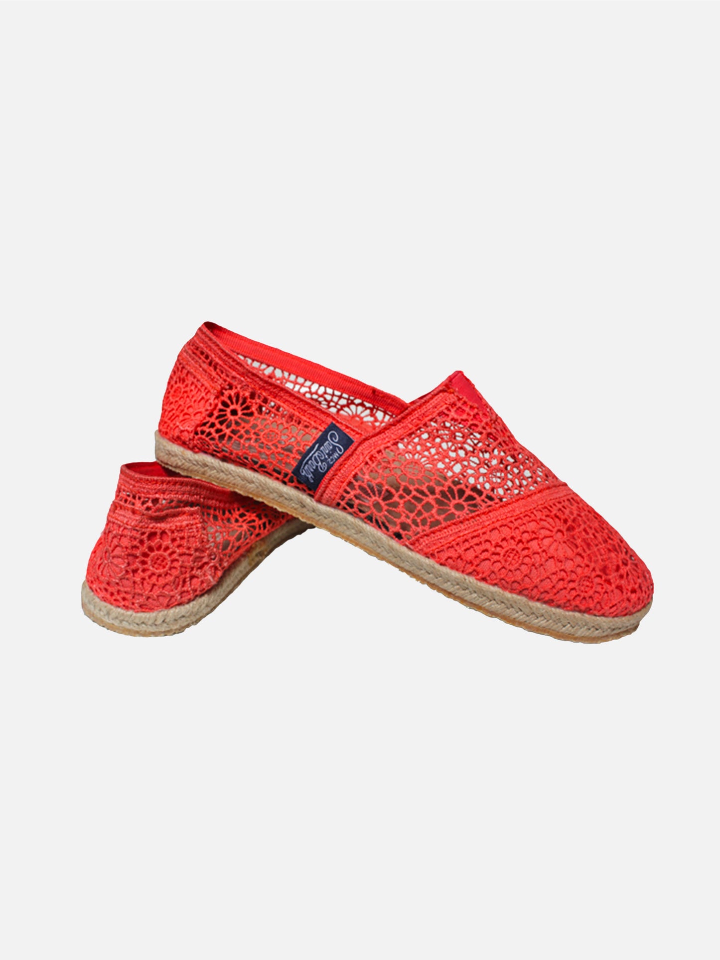 Peach pink macramè espadrillas - MC2 Saint Barth