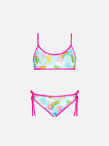 Girl bralette bikini with bears and rainbows | CARE BEARS SPECIAL EDITION