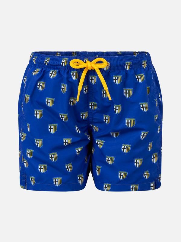 Badeshorts aus leichtem Stoff für Jungen mit Parma-Print | PARMA CALCIO SPECIAL EDITION