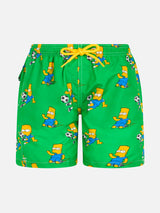 Badeshorts für Jungen aus leichtem Stoff Jean Lighting mit Bart-Aufdruck | DIE SIMPSON-SONDERAUSGABE