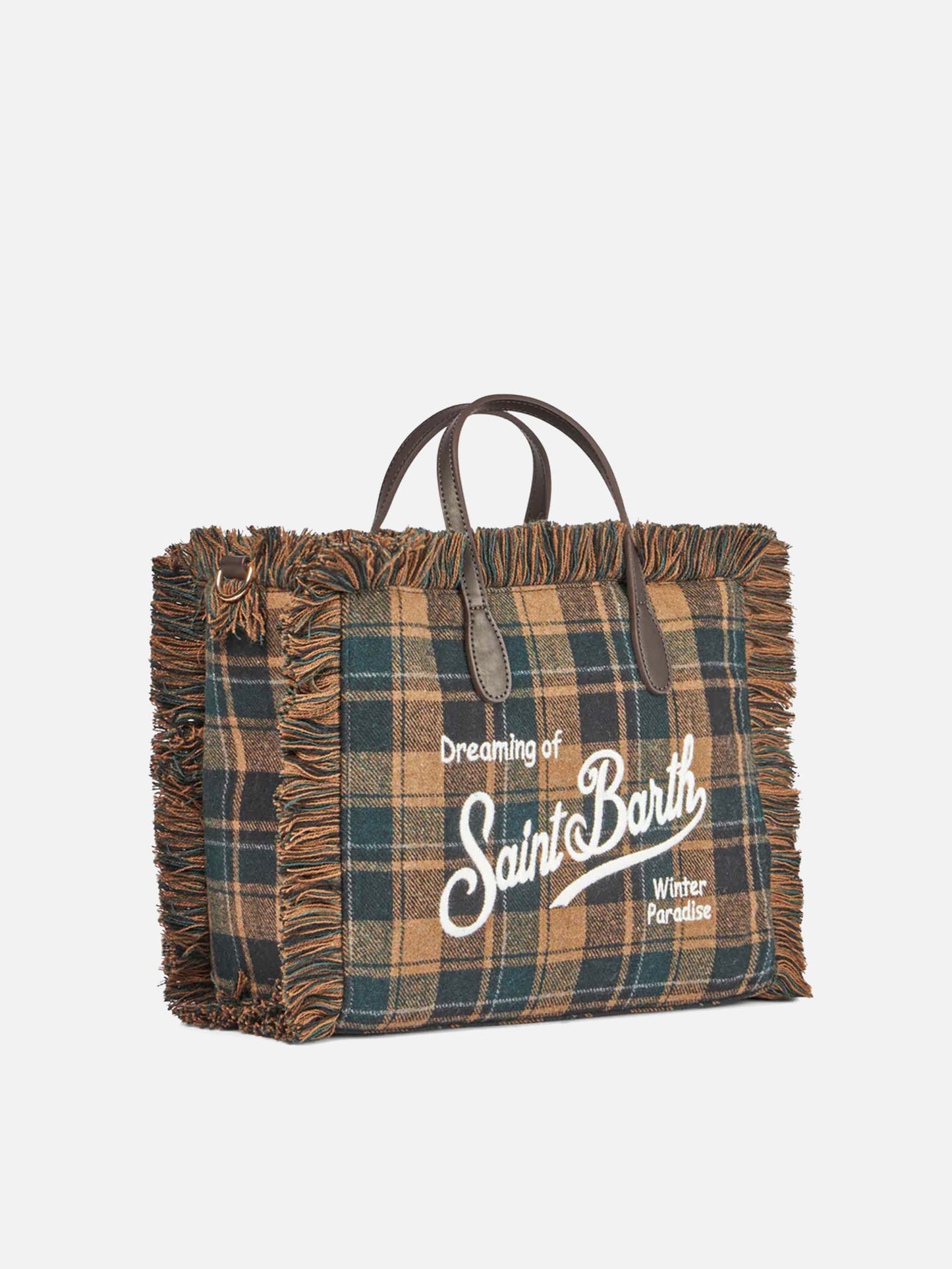 Colette handbag with tartan print