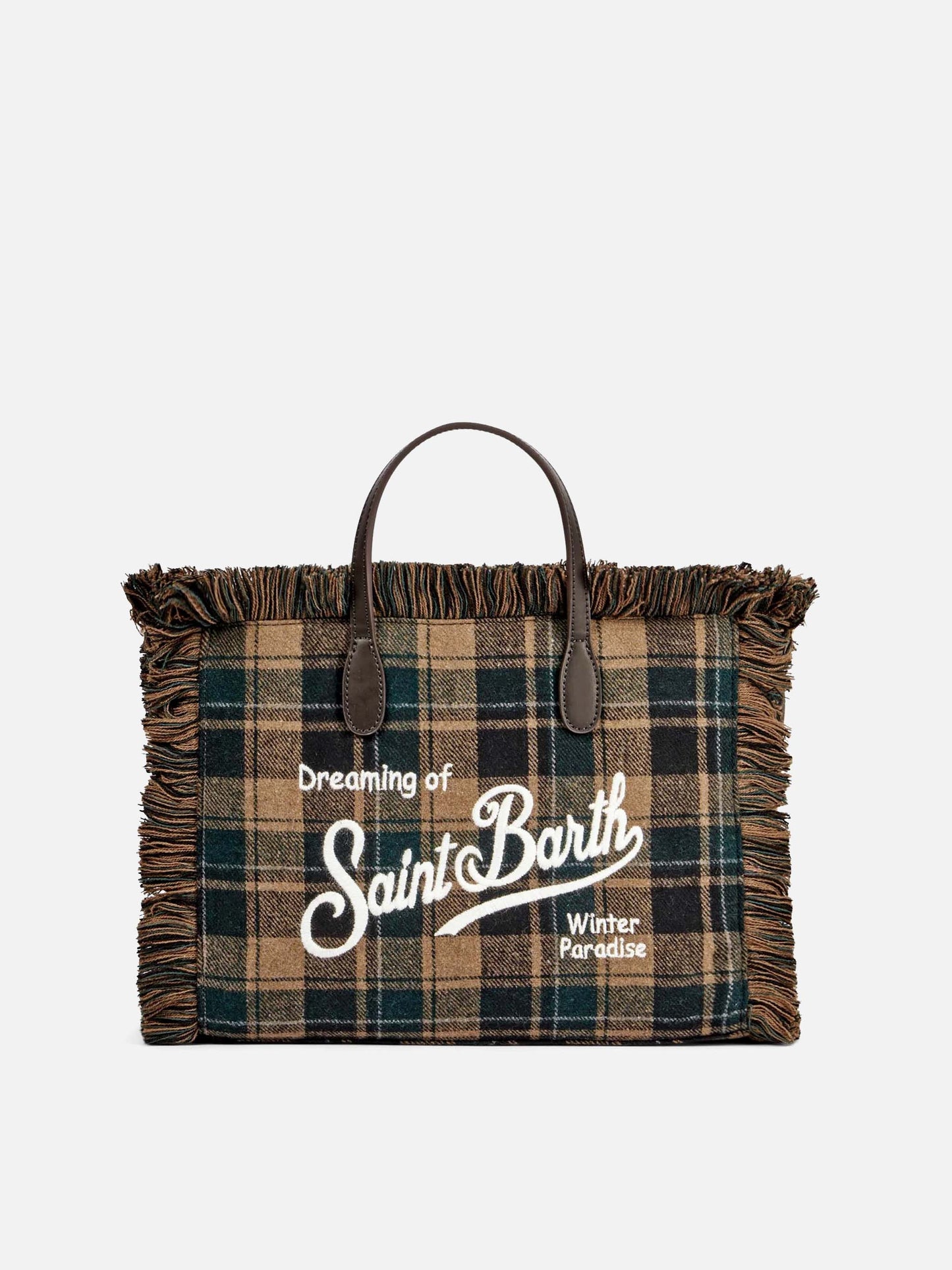 Colette handbag with tartan print