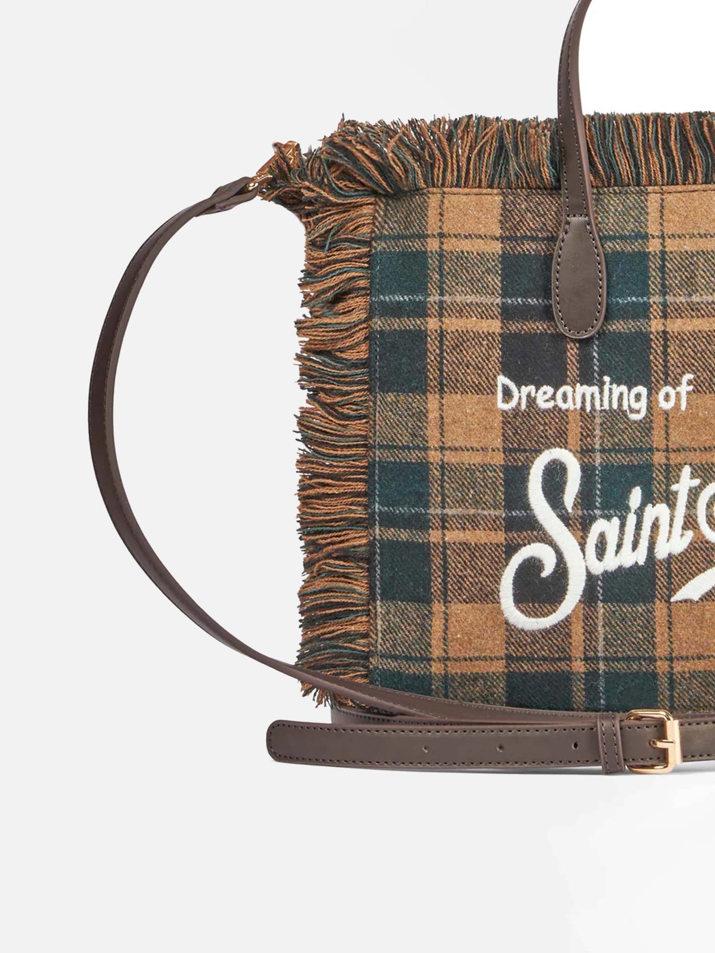 Colette handbag with tartan print