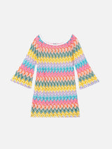 Abito in maglia da bambina Chevron