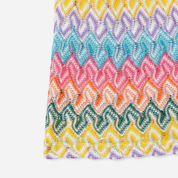 Mädchen-Strickkleid Chevron