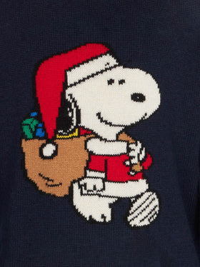Maglione da bambino girocollo con stampa Snoopy natalizia | EDIZIONE SPECIALE PEANUTS™