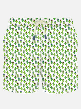 Klassische Badeshorts Kaktussonne