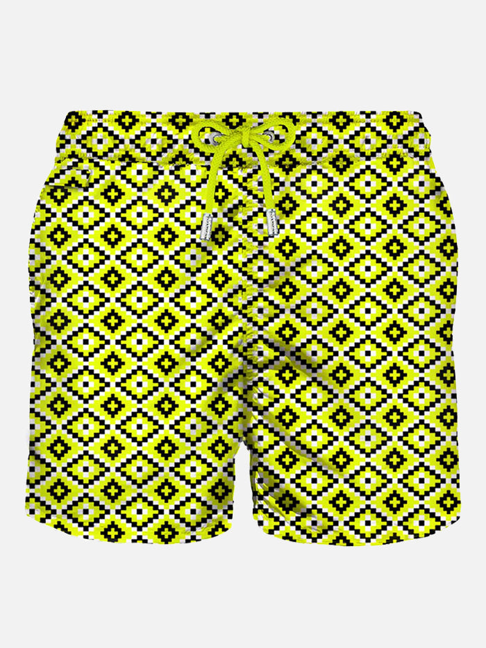 Klassische Badeshorts aus Chayton Fluo