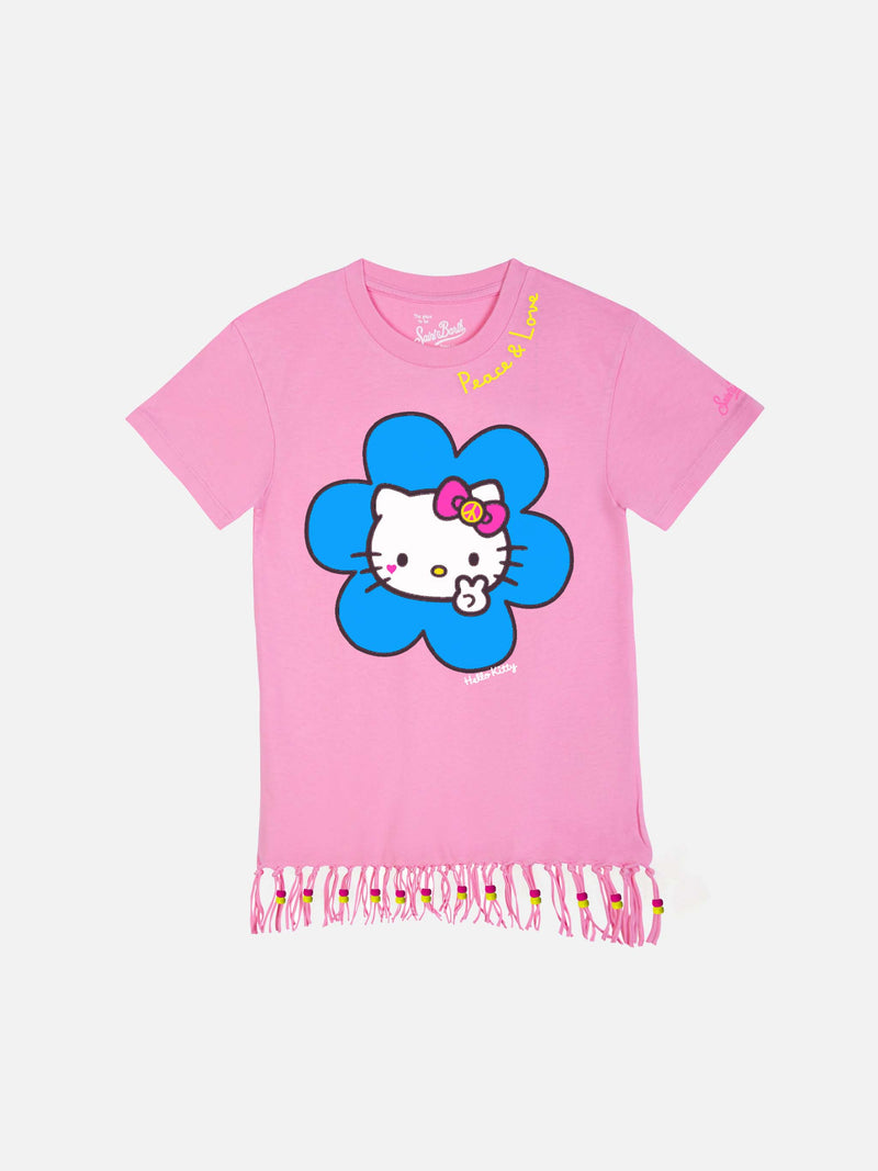 Abito Abbey da bambina con frange e stampa tartaruga | HELLO KITTY SPECIAL EDITION