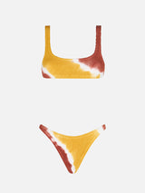 Crinkle-Bralette-Bikini für Damen