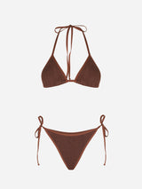 Bikini da donna a triangolo crinkle