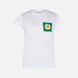 Damen-T-Shirt aus Baumwolle mit Tasche